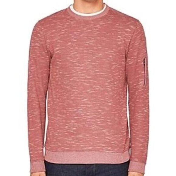Ted Baker London Bepay Zip Detail Jersey Sweater In Dusky Pink - Picture 1 of 12